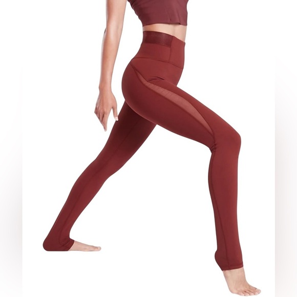 Athleta Pants - Athleta womens Aura Heel Tight in Powervita maple red color sz XS preloved